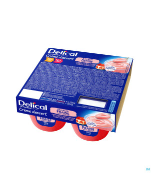 Delical creme dessert la floridine fraise   4x125g