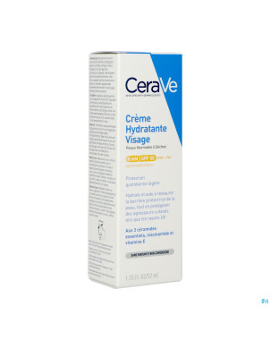 Cerave creme hydra visage spf50 52ml