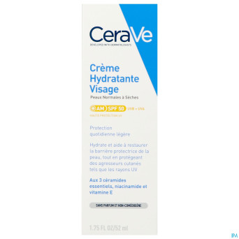 Cerave creme hydra visage spf50 52ml