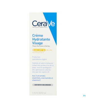 Cerave creme hydra visage spf50 52ml