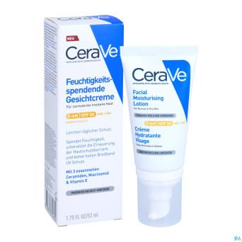 Cerave creme hydra visage spf50 52ml