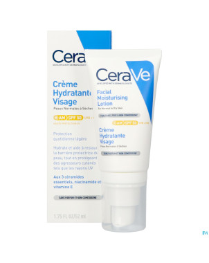Cerave creme hydra visage spf50 52ml