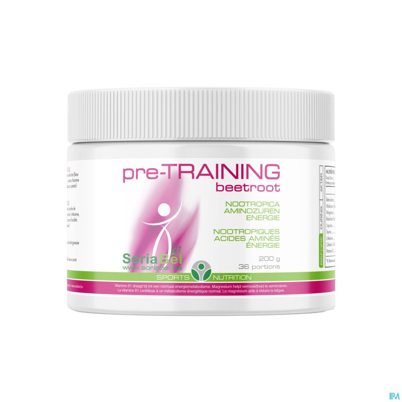Soria sport nutrition pre-train. beetroot pot 180g