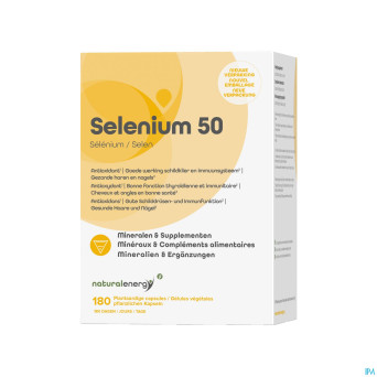 Natural energy selenium 50 caps 180