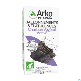 Arkogelules charbon vegetal bio    caps 45