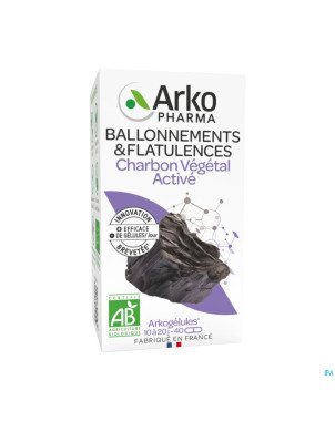 Arkogelules charbon vegetal bio    caps 45