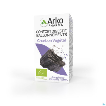 Arkogelules charbon vegetal bio    caps 45