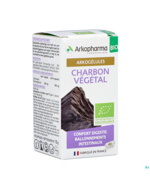 Arkogelules charbon vegetal bio    caps 45