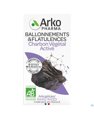 Arkogelules charbon vegetal bio    caps 45