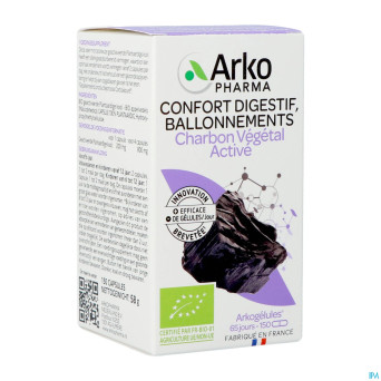 Arkogelules charbon vegetal bio    caps 150