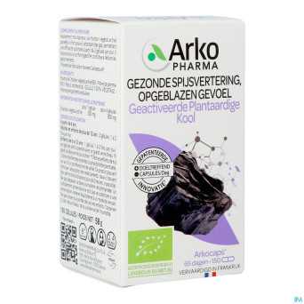 Arkogelules charbon vegetal bio    caps 150