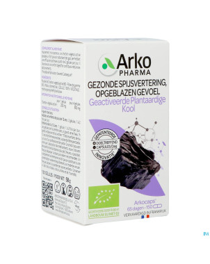 Arkogelules charbon vegetal bio    caps 150