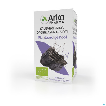 Arkogelules charbon vegetal bio    caps 150