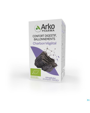 Arkogelules charbon vegetal bio    caps 150