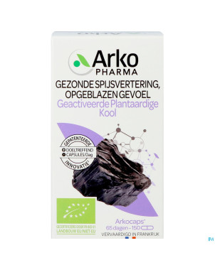 Arkogelules charbon vegetal bio    caps 150