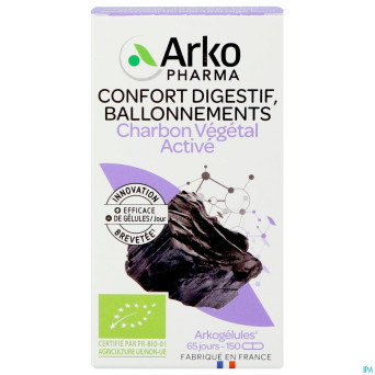 Arkogelules charbon vegetal bio    caps 150