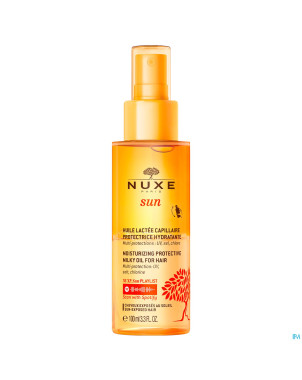 Nuxe sun huile lacte capil. prot.hydra fl 100ml nf