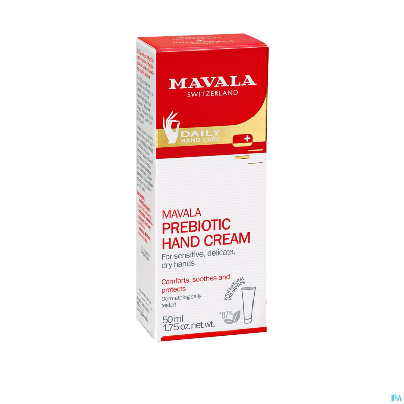 Mavala creme mains prebiotic tube    50ml