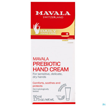 Mavala creme mains prebiotic tube    50ml