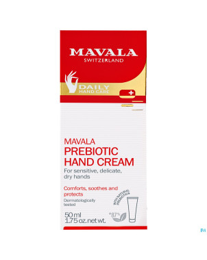 Mavala creme mains prebiotic tube    50ml