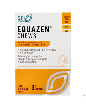 Equazen omega 3/6  chews pot caps 180