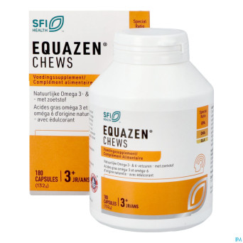 Equazen omega 3/6  chews pot caps 180