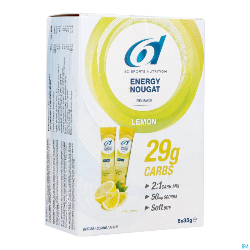 6d energy nougat lemon    6x35g
