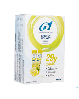 6d energy nougat lemon    6x35g
