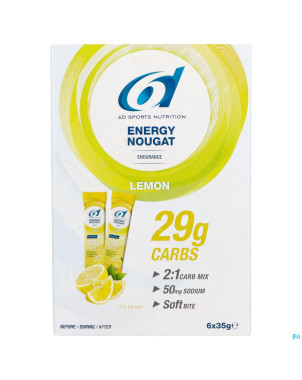 6d energy nougat lemon    6x35g