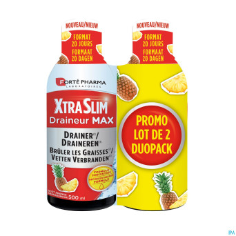 Xtraslim draineur max duo   2x500ml