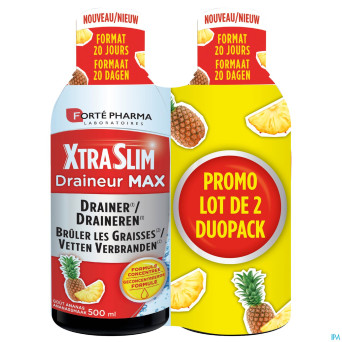 Xtraslim draineur max duo   2x500ml