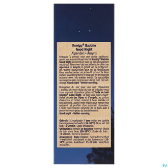 Kneipp huile bain good night 100ml