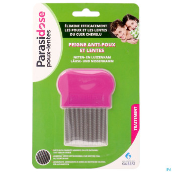 Parasidose peigne a/poux + lentes dents cann.