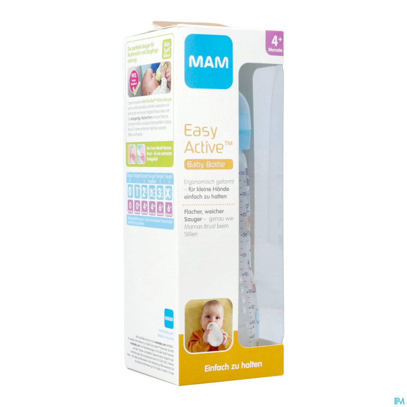 Mama easy active baby bottle garcon    330ml