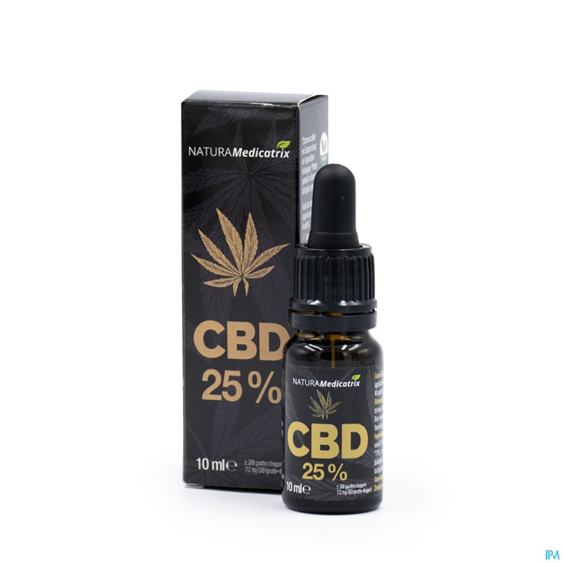 Cbd huile chanvre 25% gouttes    fl 10ml