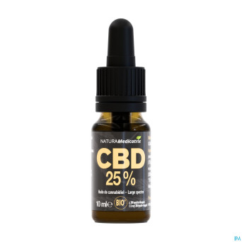Cbd huile chanvre 25% gouttes    fl 10ml