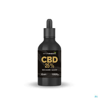 Cbd huile chanvre 25% gouttes    fl 10ml