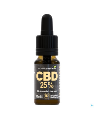 Cbd huile chanvre 25% gouttes    fl 10ml