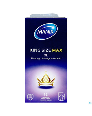 Manix king size max preservatifs 12