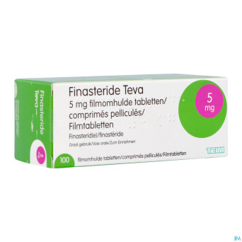 Finasteride teva  5mg pi pharma comp pell 100 pip