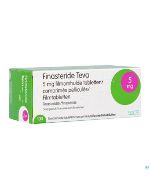 Finasteride teva  5mg pi pharma comp pell 100 pip