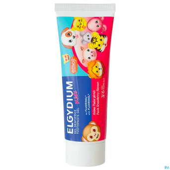 Elgydium dentifrice kids emoji fraise givree  50ml