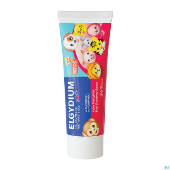 Elgydium dentifrice kids emoji fraise givree  50ml