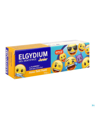 Elgydium dentifrice junior emoji tutti frutti 50ml