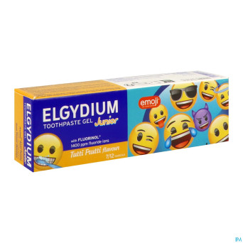 Elgydium dentifrice junior emoji tutti frutti 50ml