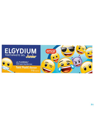 Elgydium dentifrice junior emoji tutti frutti 50ml