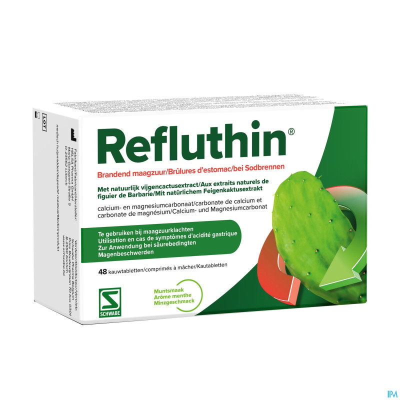 Refluthin menthe    comp a croquer 48