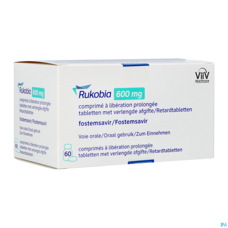 Rukobia 600mg liberation prolongee comp  60