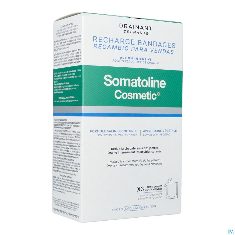 Somatoline cosm. bandages drainant kit recharges
