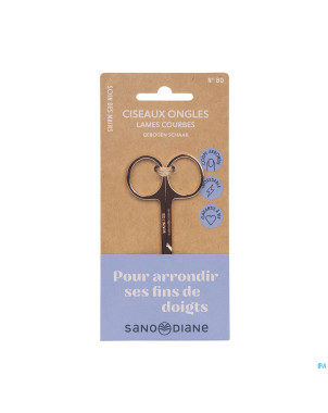Sanodiane 80 ciseaux courbe rose